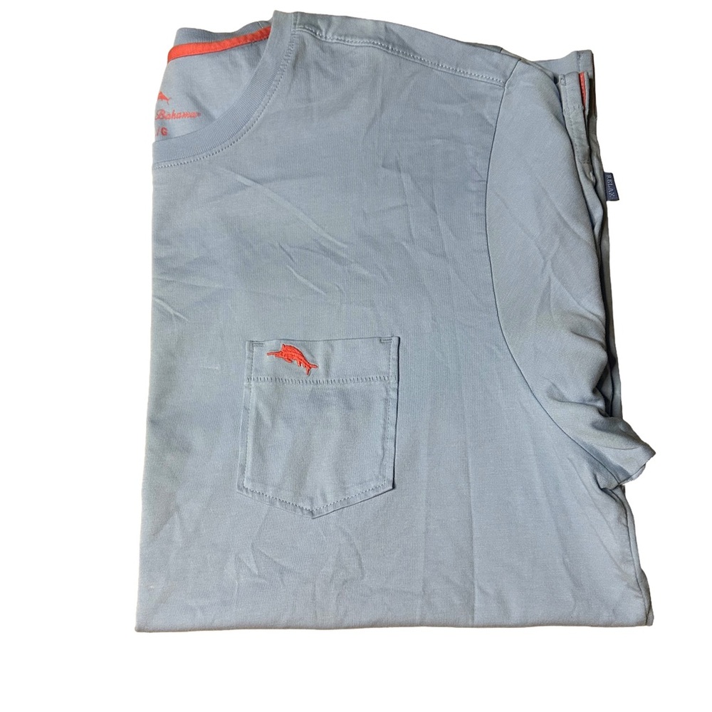 L Tommy Bahama Light Blue Short Sleeve Tee